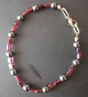 AUS NACHLASS: Rhodolit Granat Edelstein Armband Schmuck