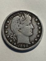Barber Quarter 1898 - sehr schöne Patina