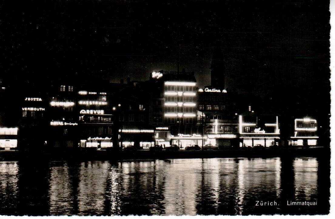 Cartoline postali: Zürich - Limmatquai 1955 – Usato da Wolhusen venduto da Curver9