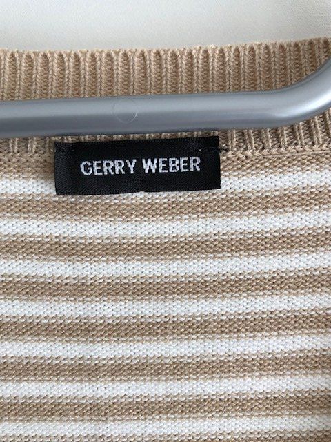 Gerry Weber Pullover & Sweatshirts: Pulli, Gerry Weber, 42, beige-weiss, Baumwolle – Gebraucht aus Hünenberg See von dustein 2