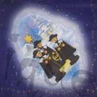 Serviette christmas singers (w169)