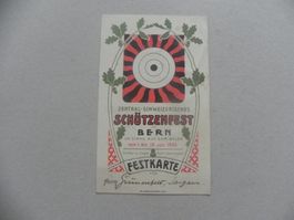 Karte Zentralschweizer Schützenfest Bern  BE 1905 Festkarte