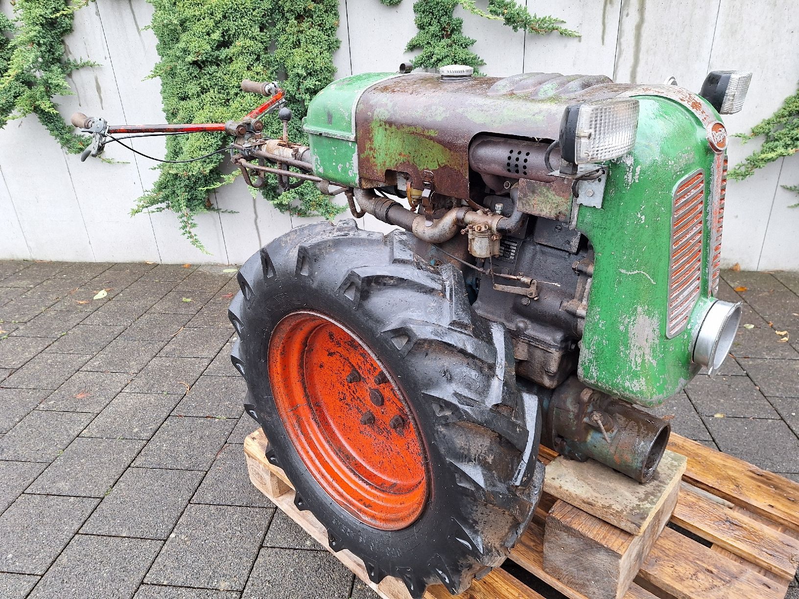 Rapid Traktoren: Rapid Spezial mit Ausweis Aebi Bucher Einachser Traktor – Defekt aus Auw von Zuendapp1952