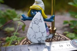 Howlith Weiss    Cabochon  ca 40mm x 25mm   – Räumung