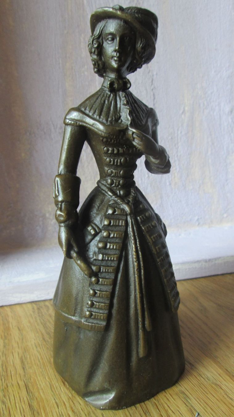 Cloches & sonnailles: Wunderschöne Tischglocke Lady oder Dame Bronze ca. 13,8 cm – Neuf (Voir description) à Drochtersen par Simonchen 6