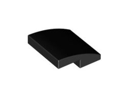 LEGO - 100x Black Slope, Curved 2x2x2/3 - 15068 - NEW