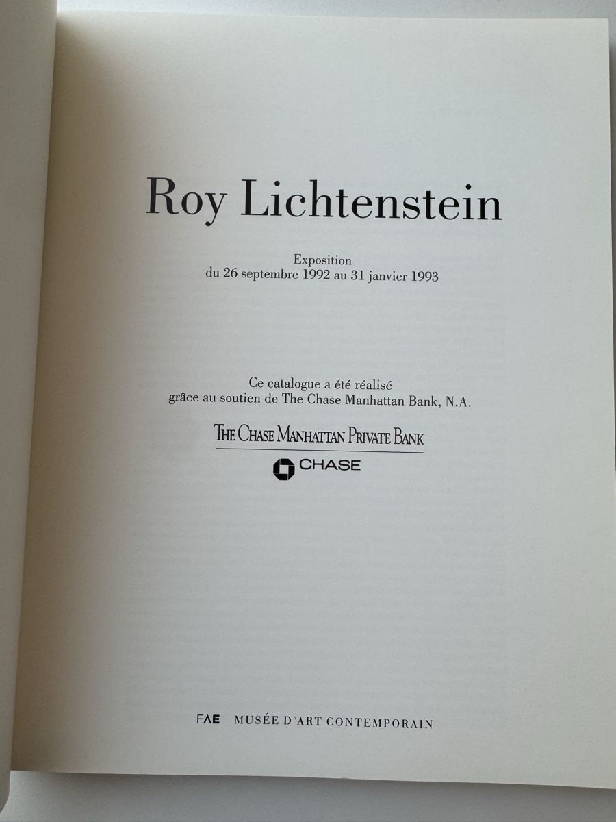 Bücher: Roy Lichtenstein SIGNED Exhibition Catalog Switzerland Pop – Gebraucht aus Morges von SevArt 5