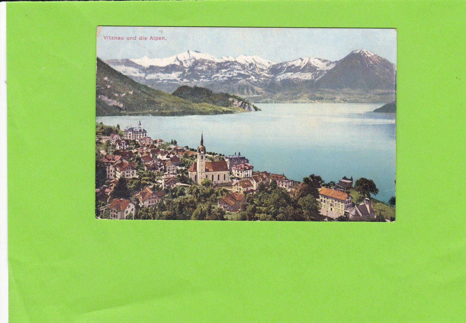 Cartoline postali: Vitznau und die Alpen – Usato da St. Peterzell venduto da neckertal
