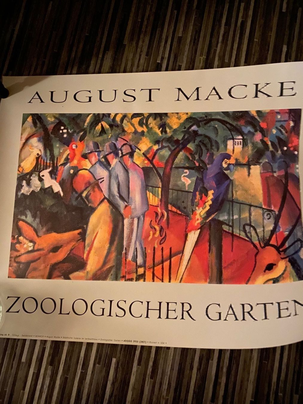 Foto & Immagini: Poster August Macke Zoologischer Garten – Usato da Dietlikon venduto da Ss11 1