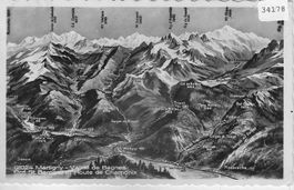 Martigny - Vallee de Bagnes - Panorama Relief