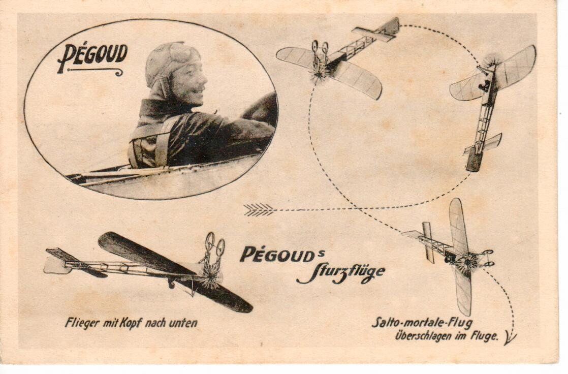 Cartoline postali: Salto - mortale - Flug - Pilot Pégoud – Usato da Wolhusen venduto da Curver9