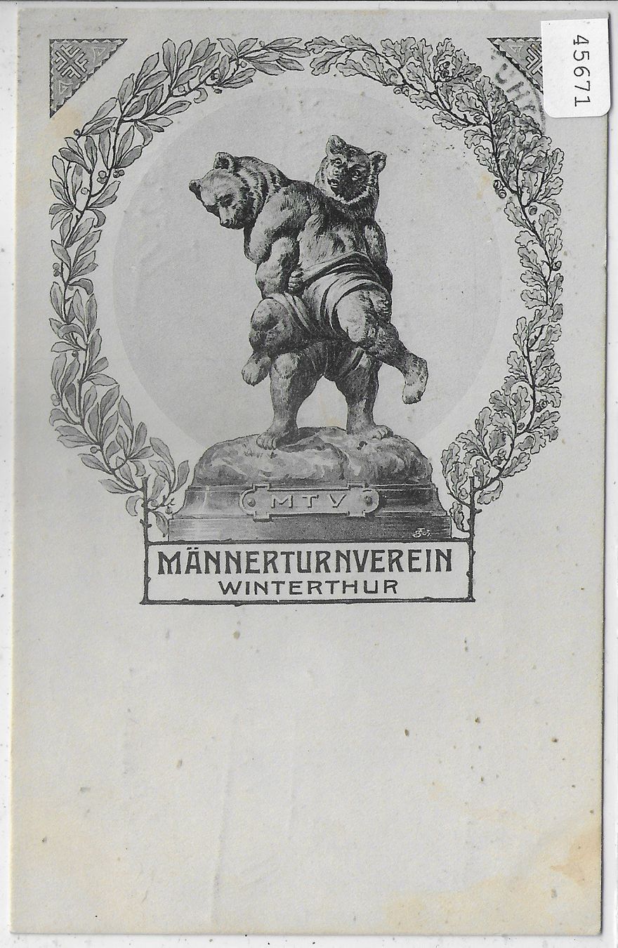 Cartoline postali: Männerturnverein Winterthur – Usato da Ettingen venduto da Kartenplanet