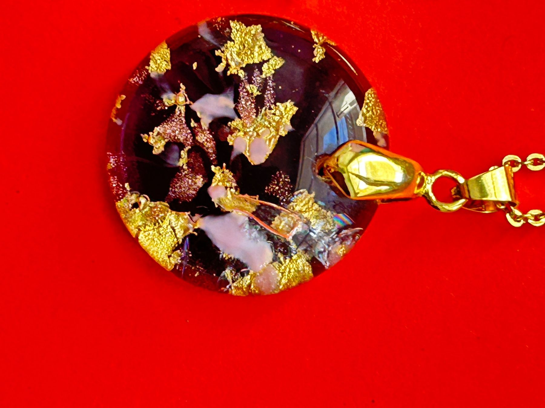 Ketten: Kette mit Anhänger violet Unikat Geschenkidee – Gebraucht aus Dittingen von Bijoubelle 8