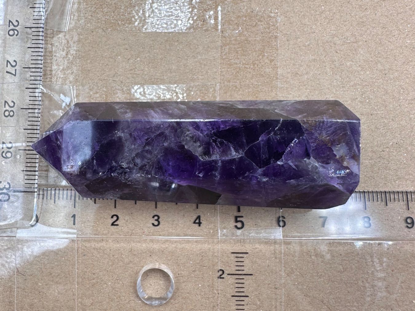 Mineralien & Heilsteine: Chevron Traum Amethyst Obelisk, Spitze – Neu und originalverpackt aus Männedorf von Handschmeichler 2