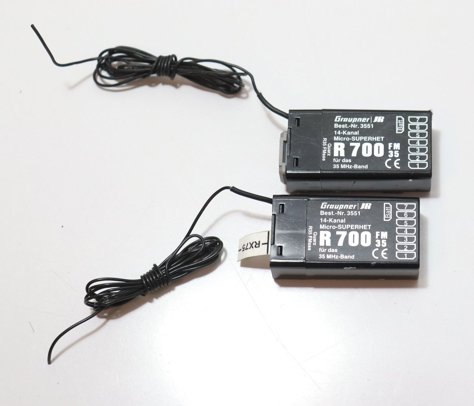 Graupner Telecomando: Graupner JR mx-12 35MHz Sender & 2 Empfänger – Usato da Frick venduto da volvo850driver 2