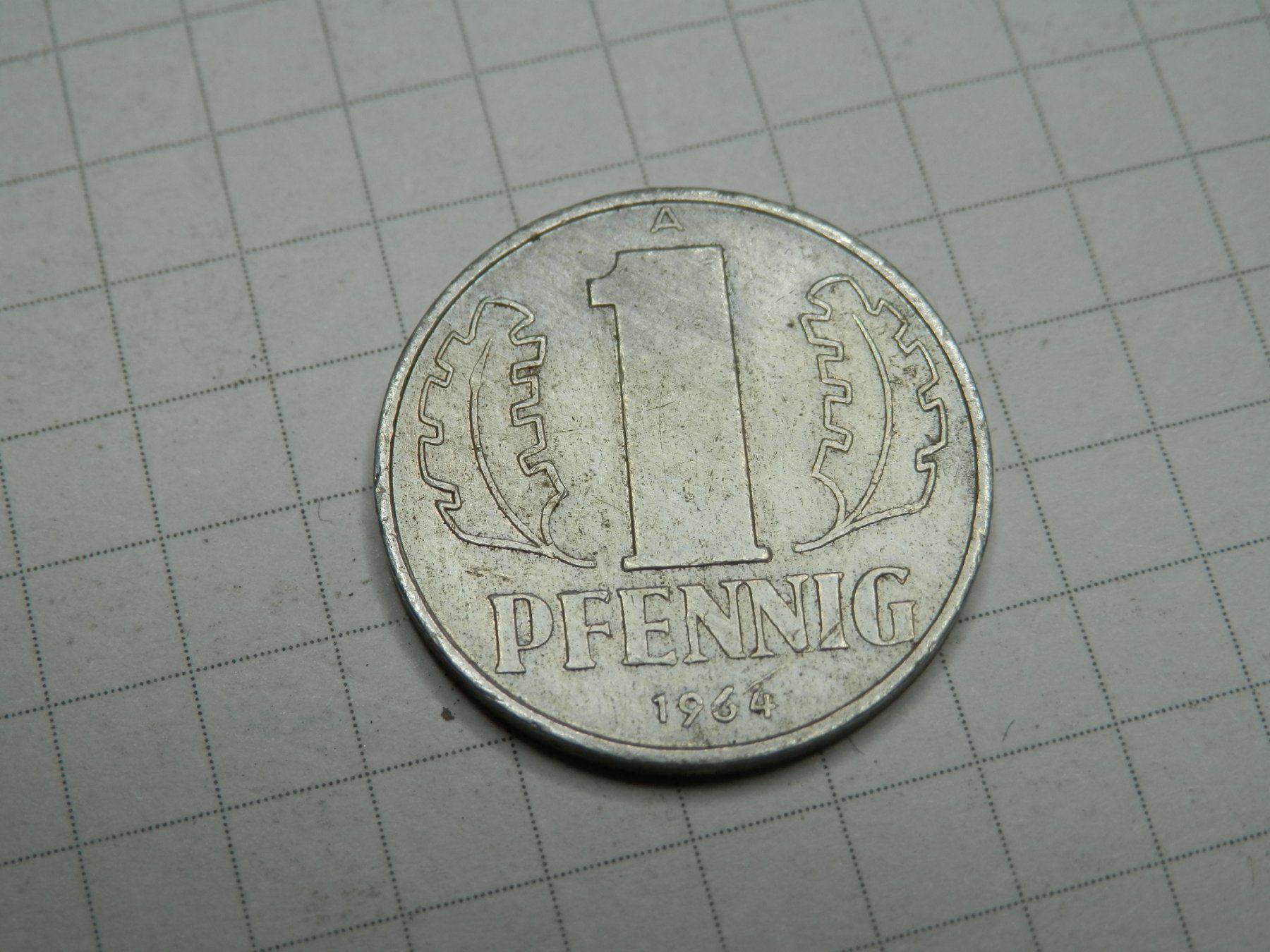 Alle Münzen: Deutschland - DDR 1 Pfennig, 1964 – Gebraucht aus Weiach von weiach81