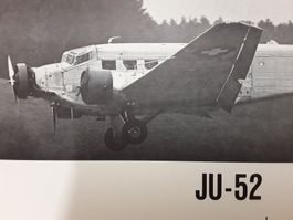 Junkers JU-52 __ Schulungs Bild __ schweizer Armee