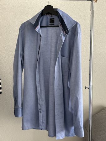 Herren Hemd OLYMP LUXOR modern fit Grösse L/XL hellblau