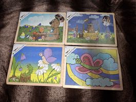 4x Oster Woody Puzzle mit je 24 Teile 