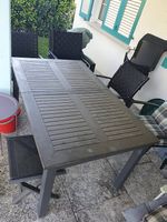 Gebrauchter Gartentisch, rollbar