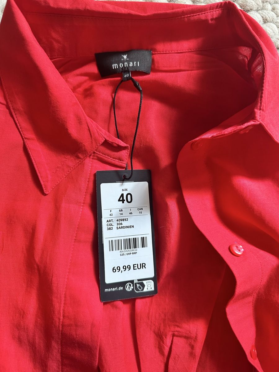 Camicette: ROTES BLUSEN-HIGHLIGHT VON MONARI – Nuovo e nell'imballaggio originale da Schaffhausen venduto da rot_yyy7 2
