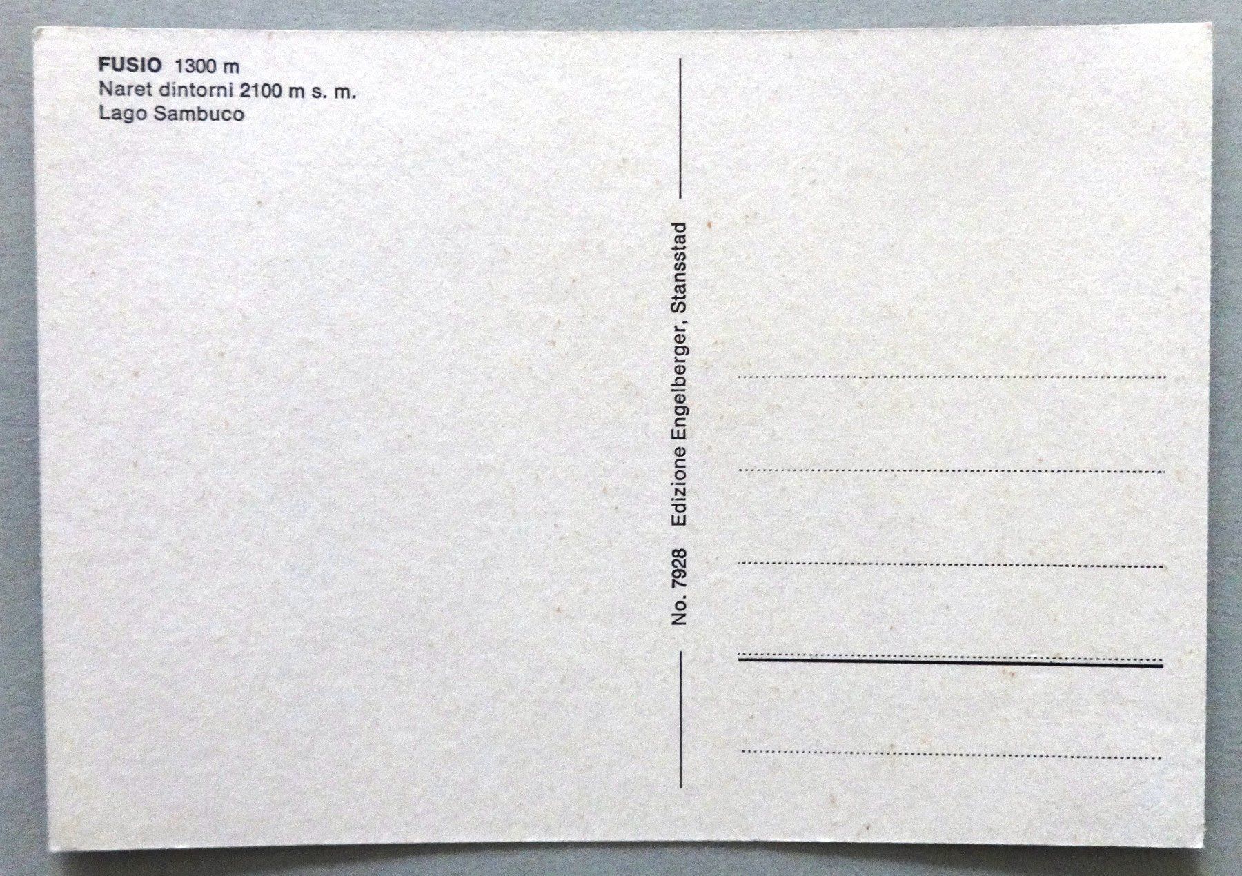 Cartoline postali: Fusio, 1300 m – Usato da Fétigny venduto da Billy2miny 1