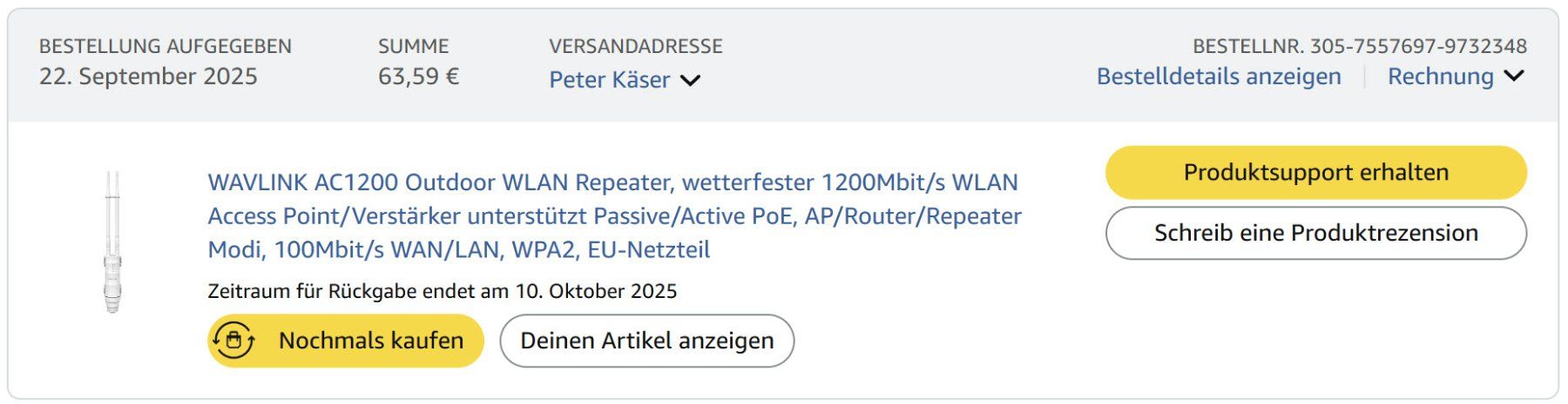 Wlan: WAVLINK WiFi AP/Extender – Neu (gemäss Beschreibung) aus St. Niklaus VS von KAPE54 1