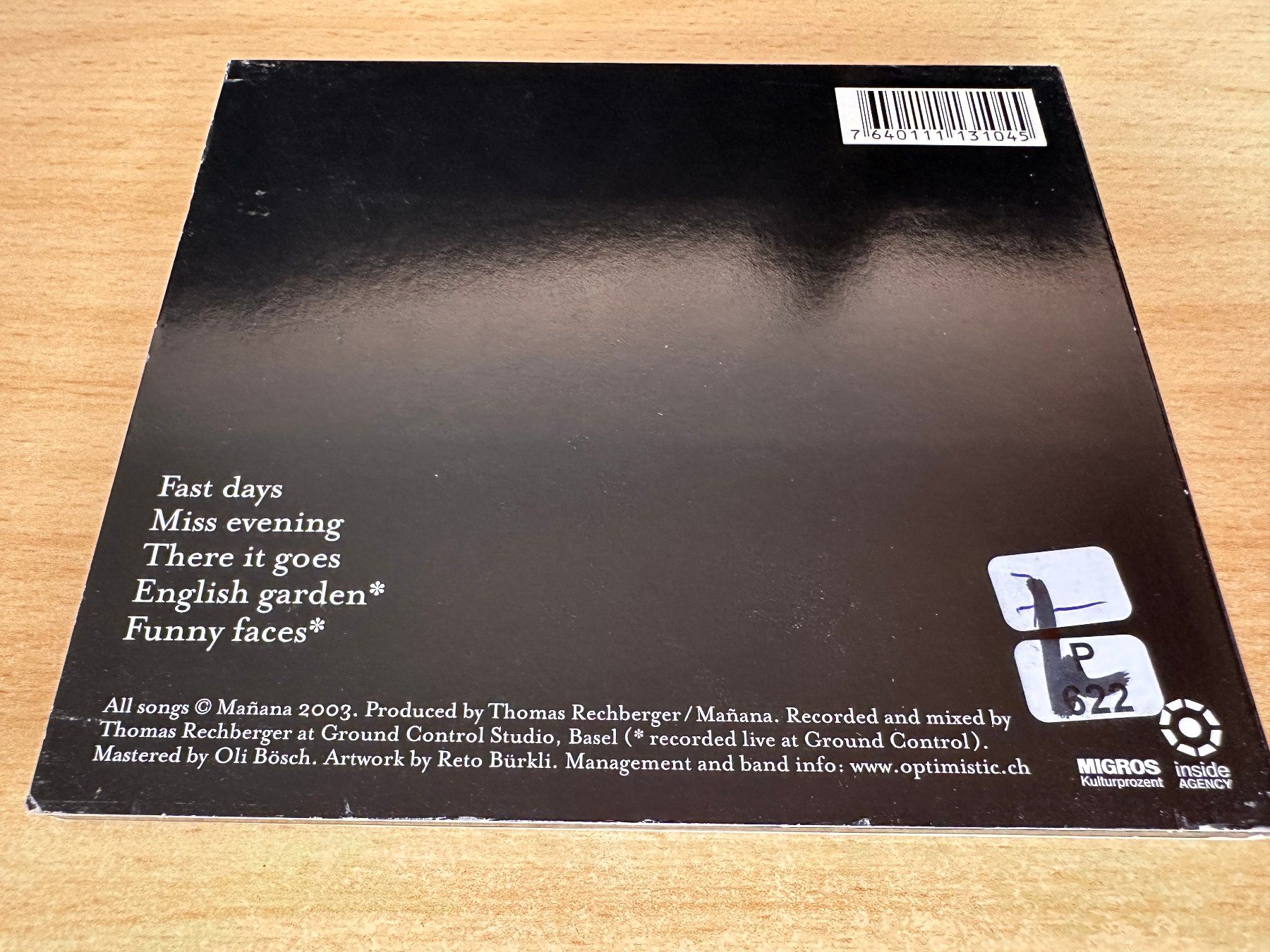 CD: Mañana – Fast Days E.P. – Usato da Rikon im Tösstal venduto da Alpenmutz 1