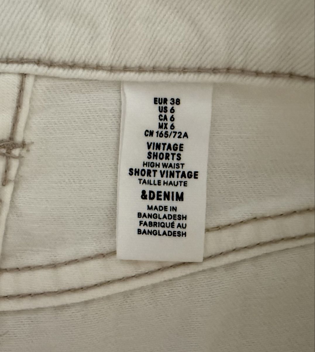 Jeans: Jeansshort, Grösse 38, weiss – Gebraucht aus Anglikon von Haraldinho 2