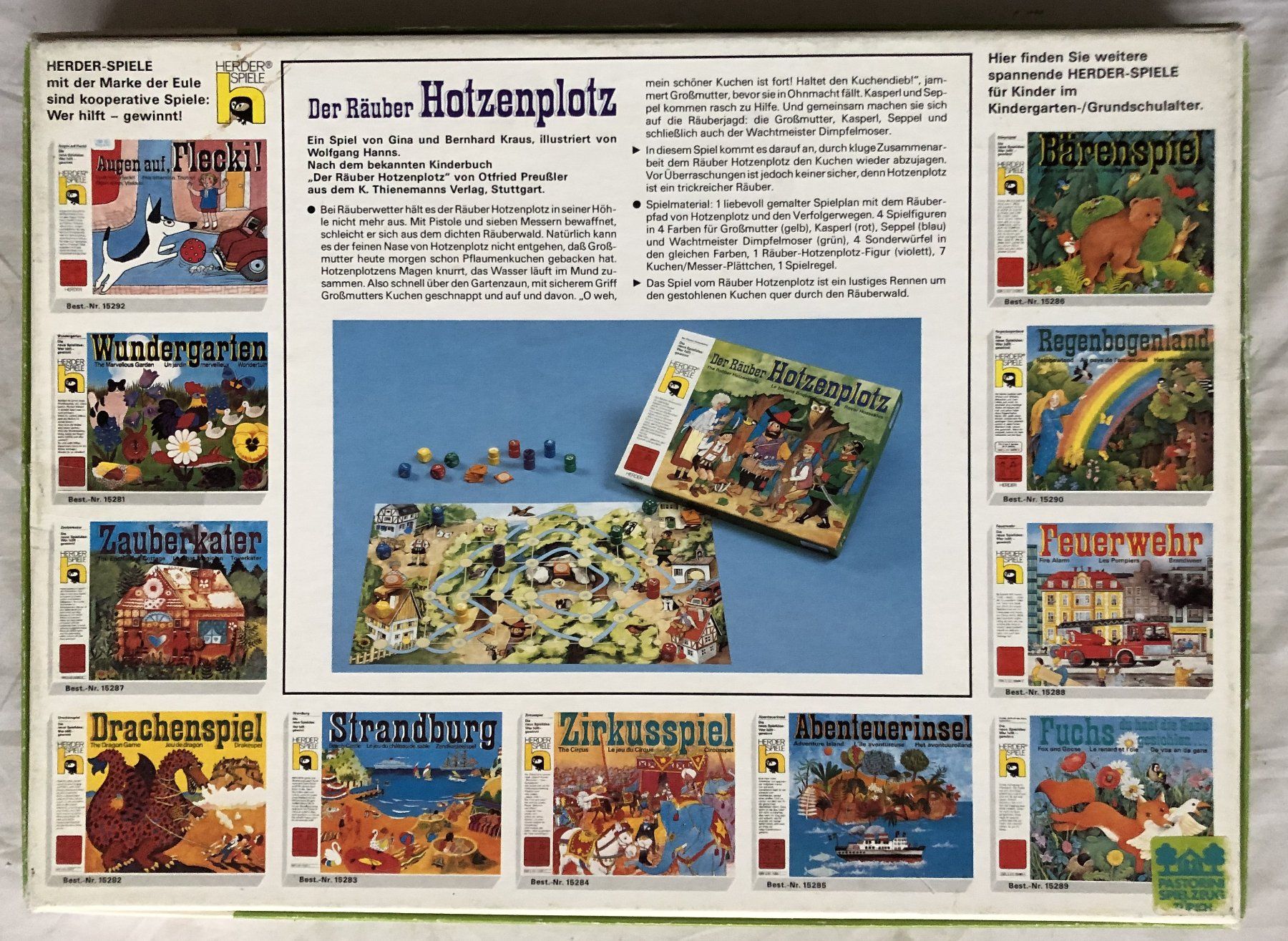 Giochi: Der Räuber Hotzenplotz - Brettspiel - Herder Spiele – Usato da Schaffhausen venduto da durruti 4