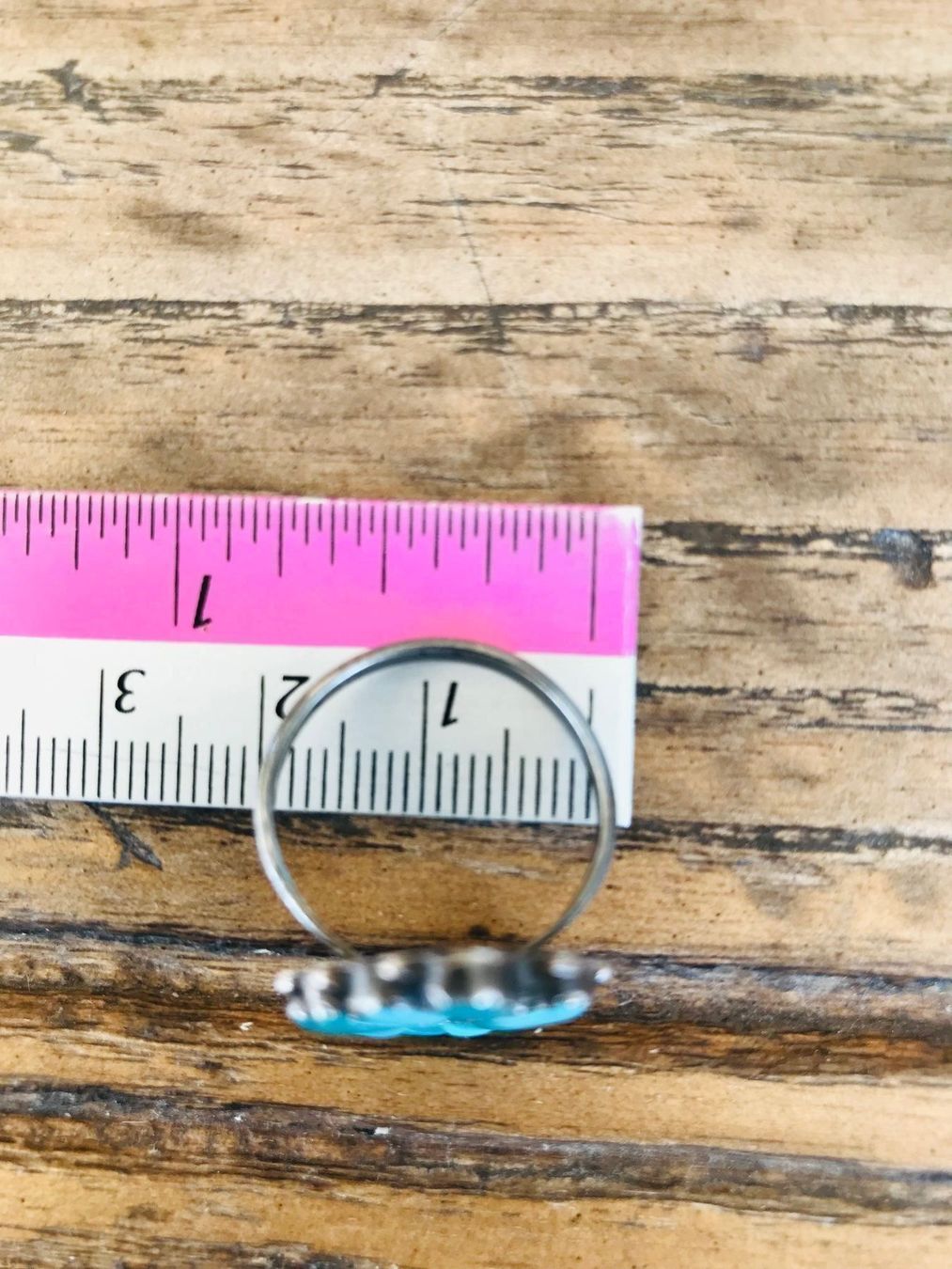 Anelli: Indianer-Schmuck - Türkis-Ring, Vintage – Usato da Richterswil venduto da giacometti222 5