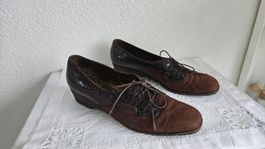 Vintage Bally Halbschuhe Gr. 7.5 Weite B Crispiano Leder