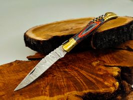 Laguiole Damast Messer Klappmesser echtes Damastmesser
