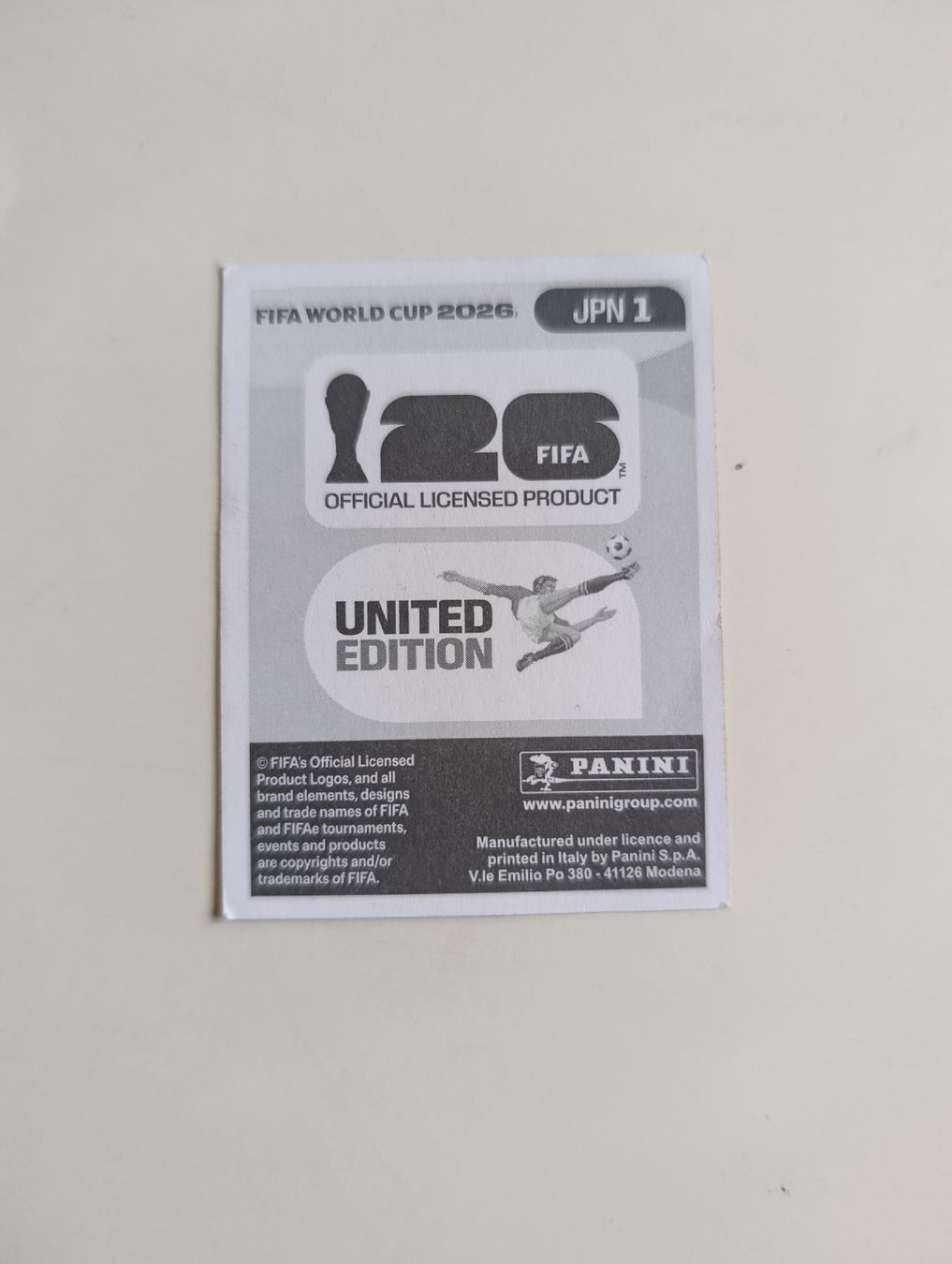 Panini Sammelbilder & Trading cards: Panini World Cup 2026 JPN 1 – Neu (gemäss Beschreibung) aus Lavey-Village von pas_7xd2 1