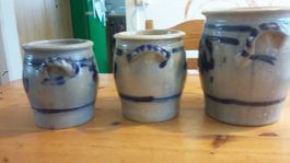 3 pots  en grės(occasion)