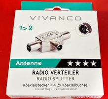 Vivanco Radio Verteiler (auch für TV) - Koaxial (NEU)