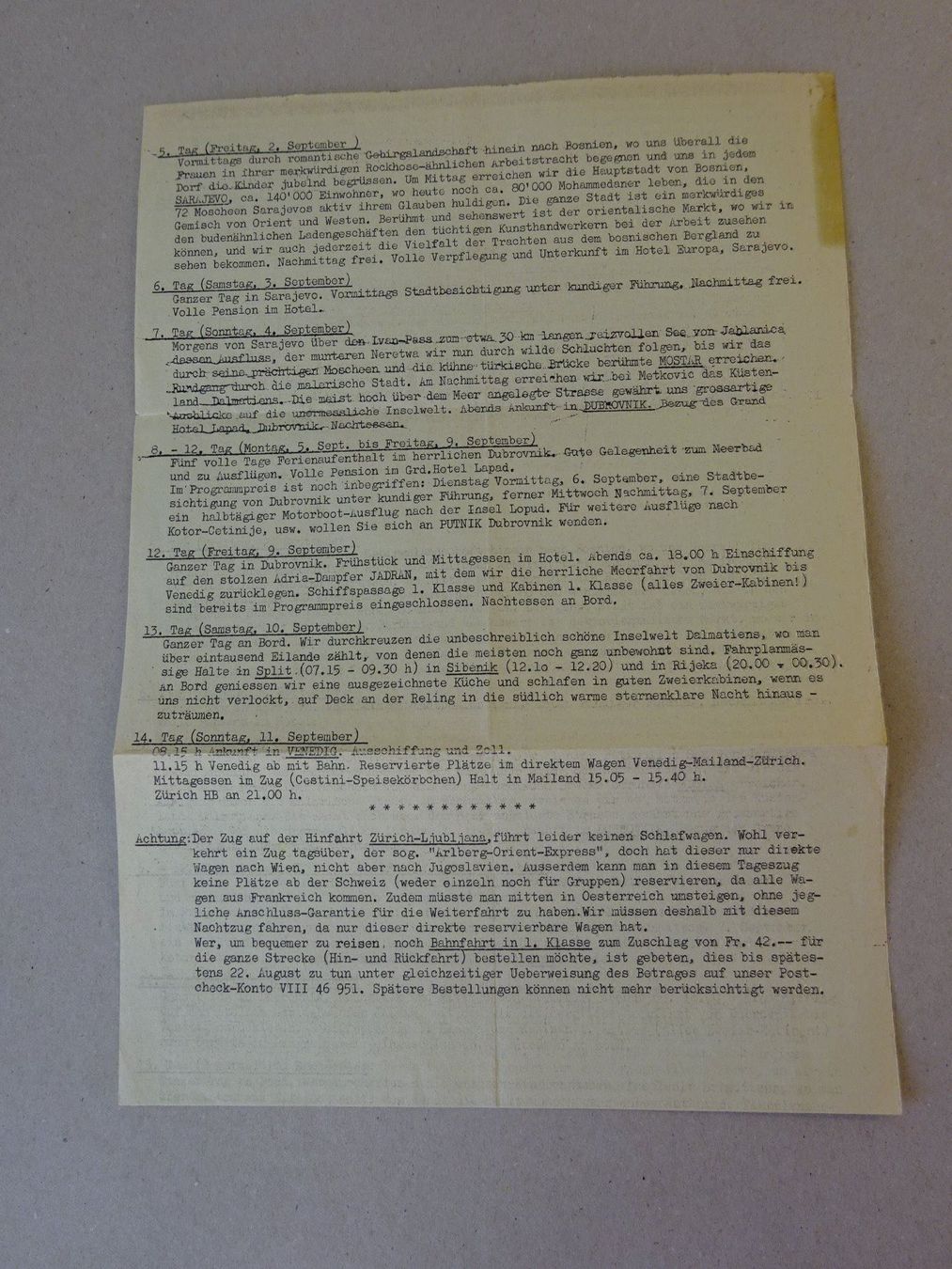 Poster & Bilder: Jugoslavien / Reise Doku 1960 – Gebraucht aus Esslingen von eintagammeer 3
