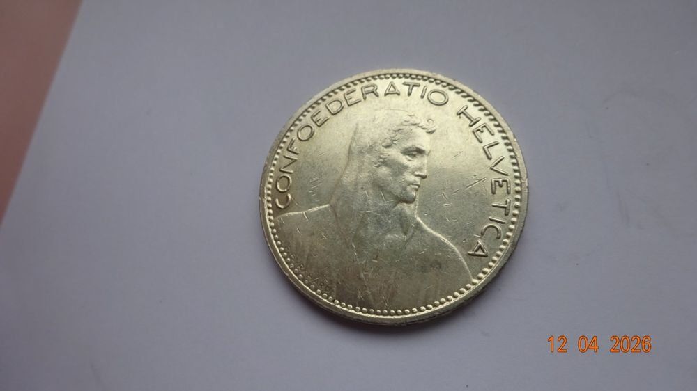 Tutti le monete: 5 Fr 1923 Conf. Helv. vz. – Usato da bassecourt venduto da Oursvert 3