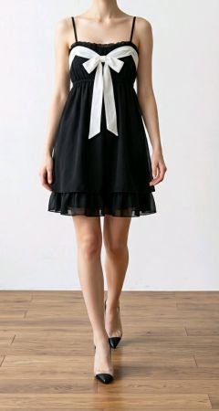 Kleid Gr. S Schwarz Amazing Girl Chiffonträgerkleid Cocktail