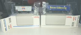 Märklin HO 2 wagons Insider- Osram- Züchner Dose"Comme neuf"