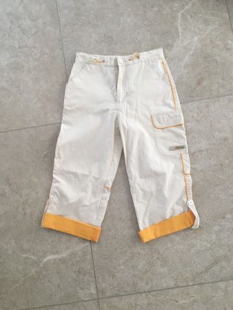 Sommer Kinderhose, Beige/Orange, Top Zustand! Gr. 140