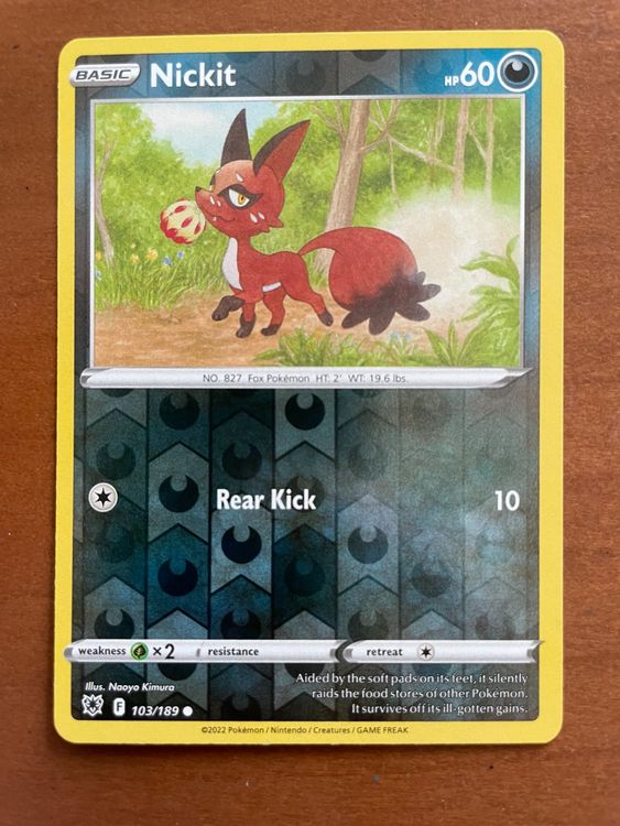 Pokemon Nickit Reverse (Versand gratis) (Neu (gemäss Beschreibung)) in ...