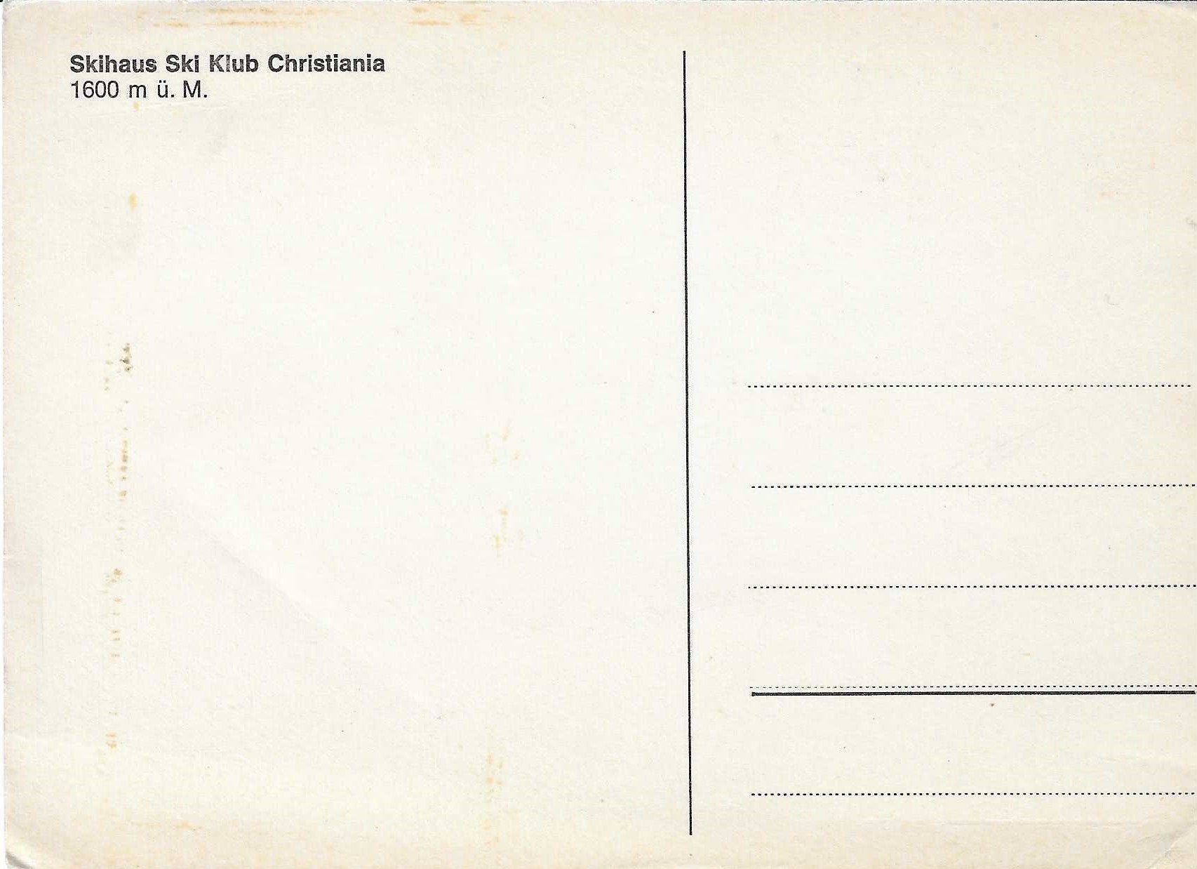 Cartoline postali: Skihaus Ski Klub Christiania – Nuovo (secondo la descrizione) da Rothrist venduto da Stranglehold 1