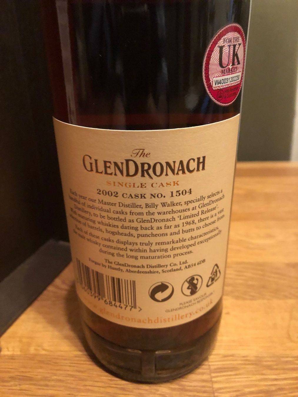 Glendronach Spirituosen: Glendronach Single Cask #1504 - 14 Jahre – Neu und originalverpackt aus Hinwil von allerlei0815 4