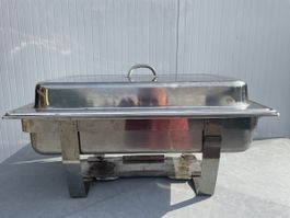 Chafing Dish mit 2 Brennpastenbehältern Edelstahl gebraucht