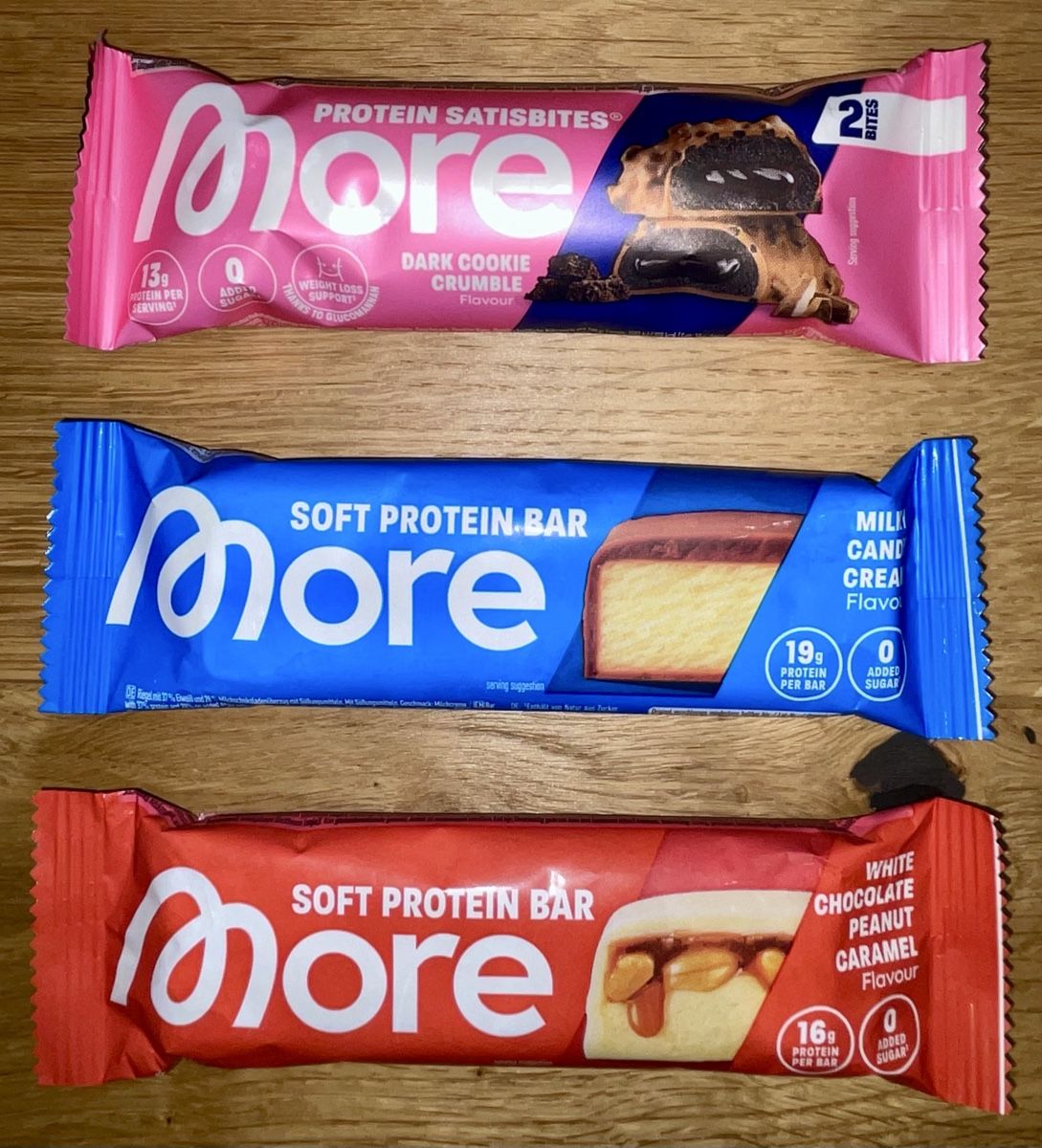More Nutrition Aliments & Spécialités: More Nutrition 1x Protein Satisbites & 2x Soft Bar Riegel – Neuf avec emballage d'origine à Zürich par mar_9xc5 2