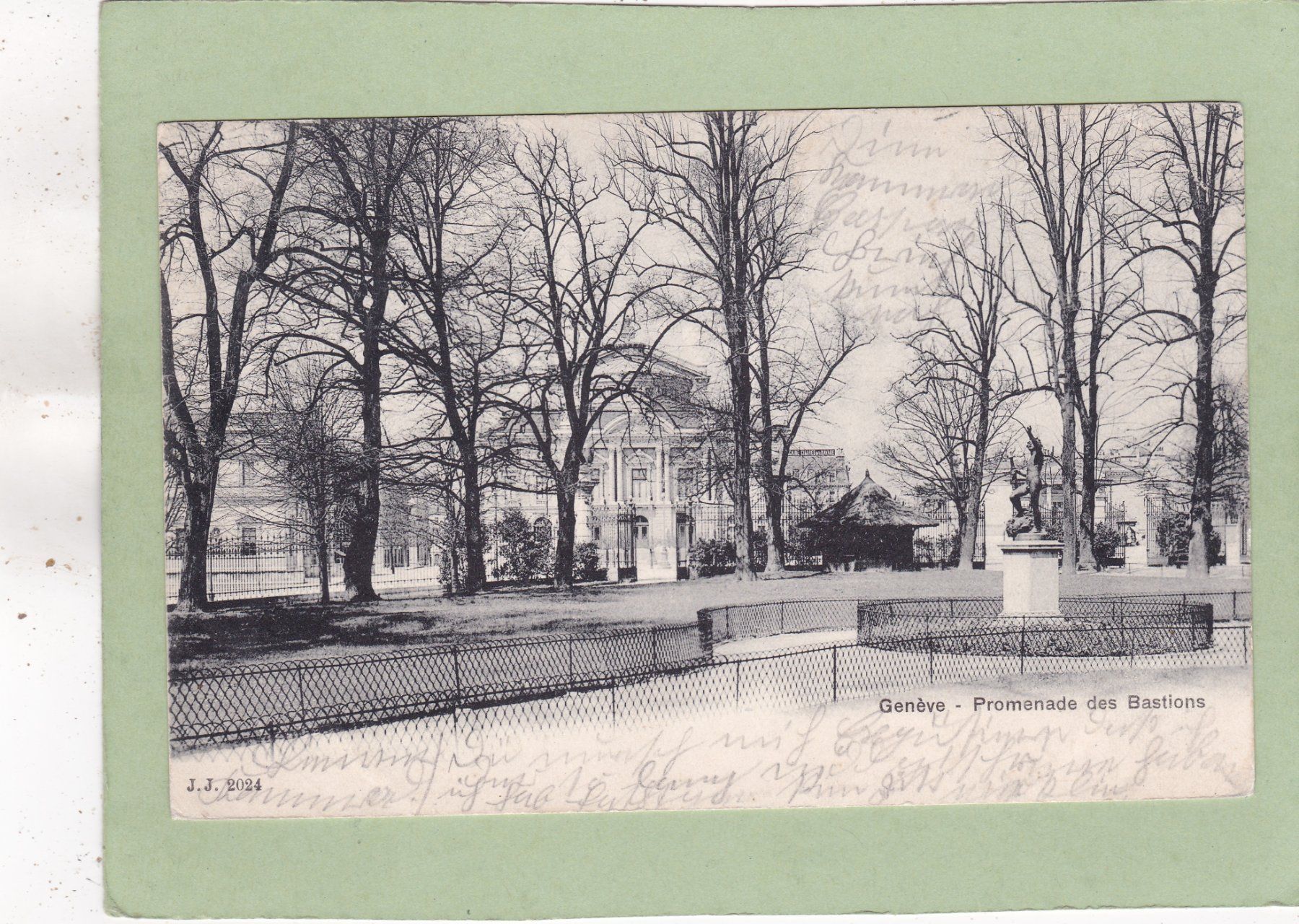 Cartoline postali: Genève Promenade des Bastions 1900 – Usato da Herisau venduto da Lisegrat2008