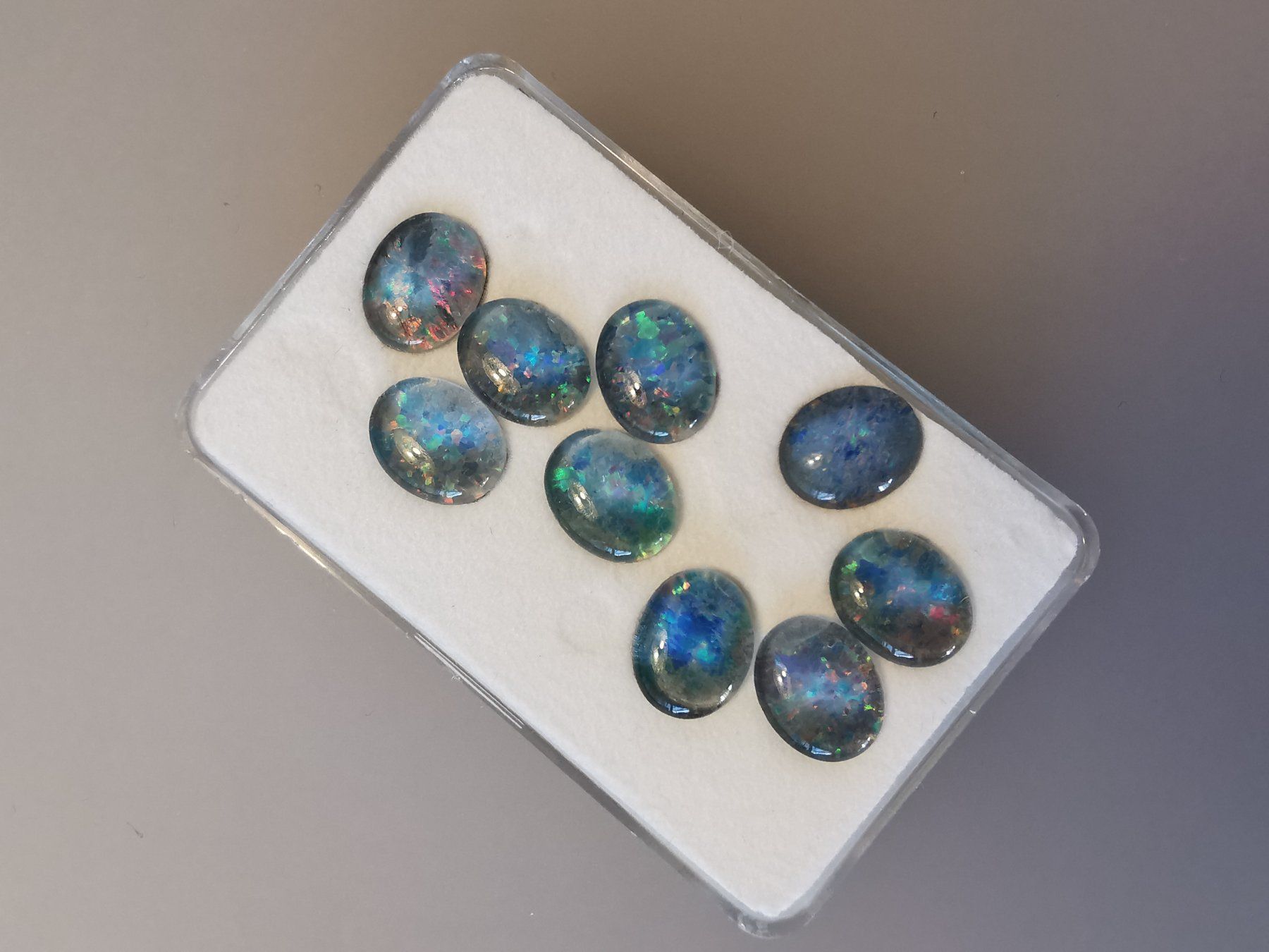 Pietre preziose: 9 Stk. Opal Triplette oval – Nuovo e nell'imballaggio originale da Dierikon venduto da Buntspecht-10 5