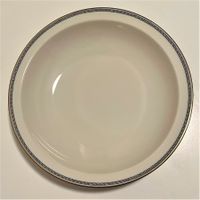 Schale Platte rund Porzellan weiss Langenthal Dekor Goldrand