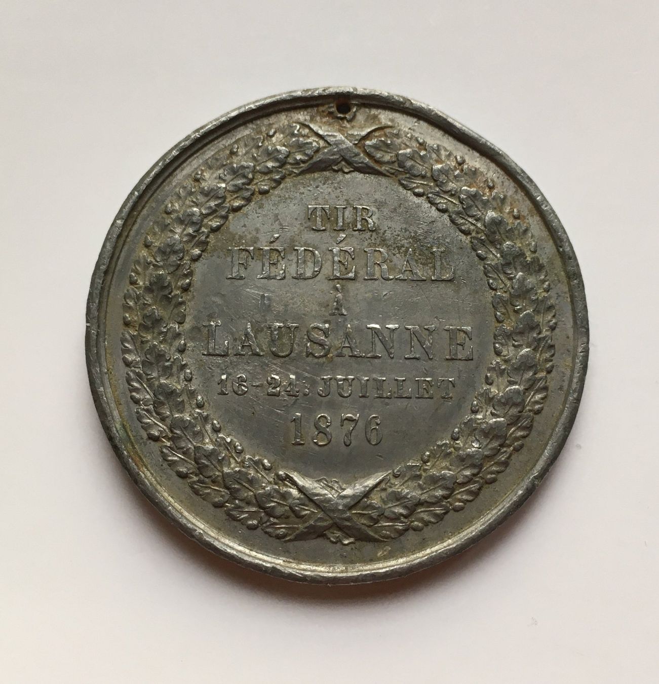 Medaillen: 1876 Schützenmedaille Lausanne – Gebraucht aus Kirchberg SG von Zenhad69 1